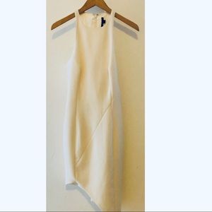 Jay Godfrey Asymmetrical Hem Dress in White